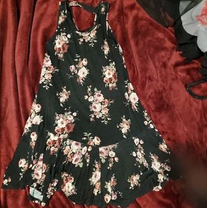 Floral Flowy Ruffle bottom Dress